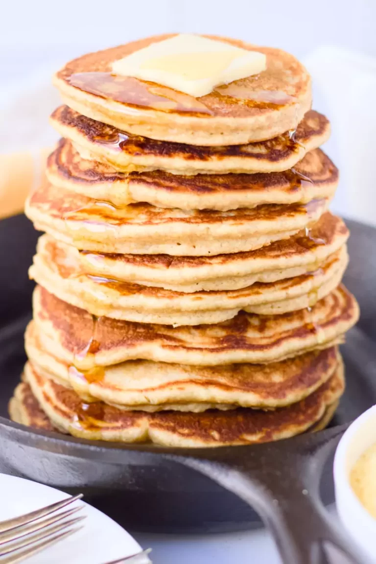 Easy Whole Wheat Cornbread Pancakes