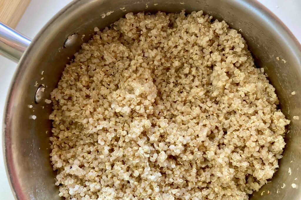 cooked quinoa