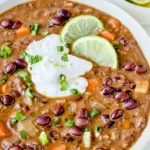 20 Minute Black Bean and Lime Soup