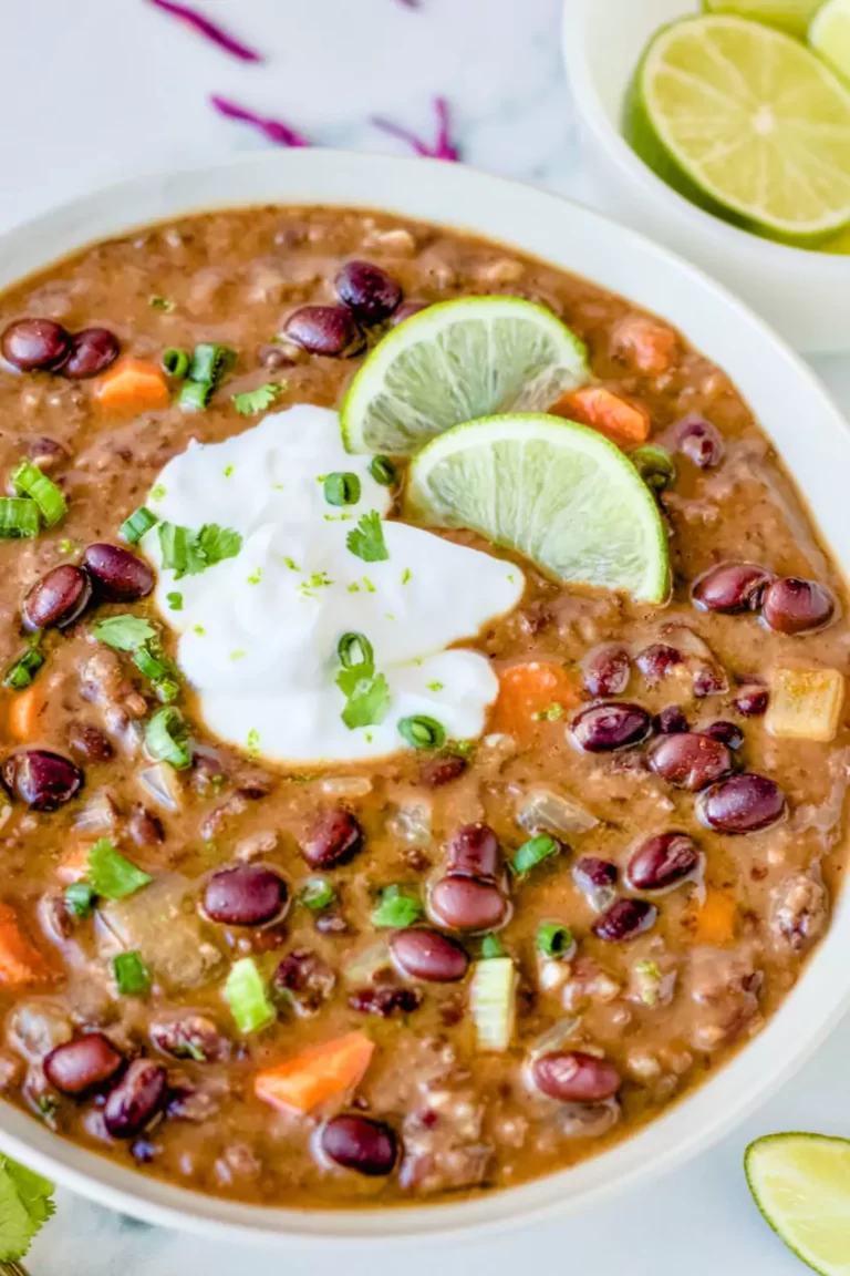 20 Minute Black Bean and Lime Soup