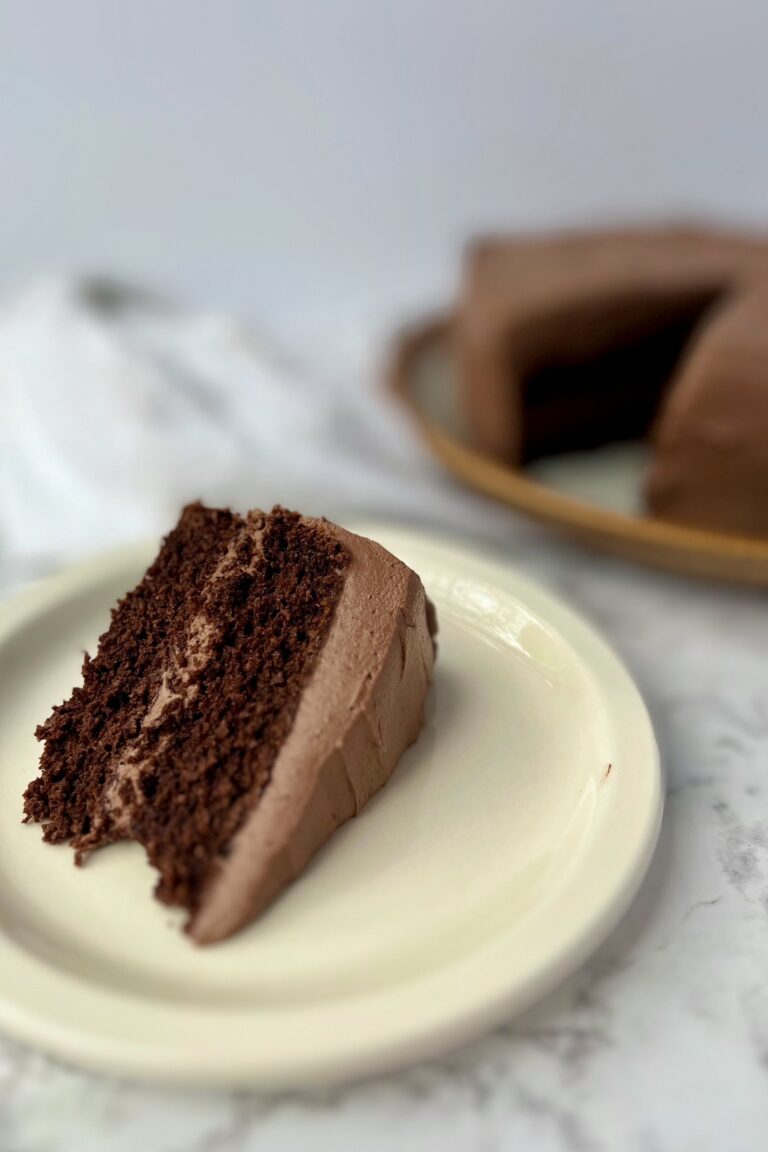 Date Sweetened Chocolate Layer Cake (Easy Recipe)