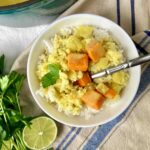 Sweet potato curry and rice