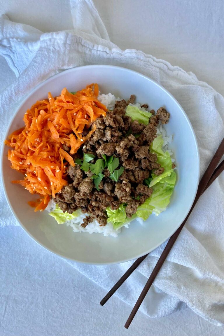 20 Minute Ground Beef Bulgogi (a blender does most of the work!)