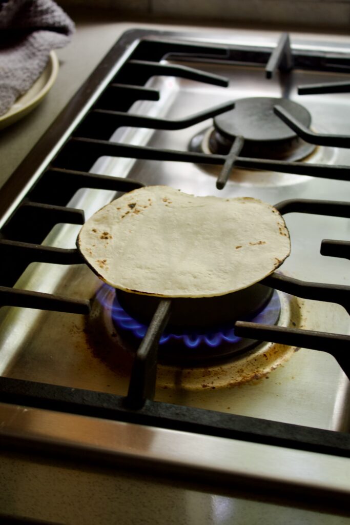 Charred tortilla