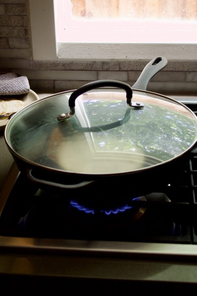 lid on cast iron skillet