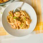 15 Minute Shrimp Yakisoba Noodles with Peanut Sauce