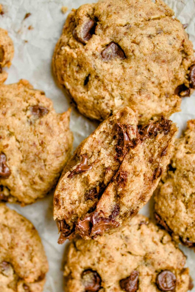 Eggless Chocolate Chip Date Cookies