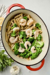 20-Minute Broccoli and Shrimp Pasta