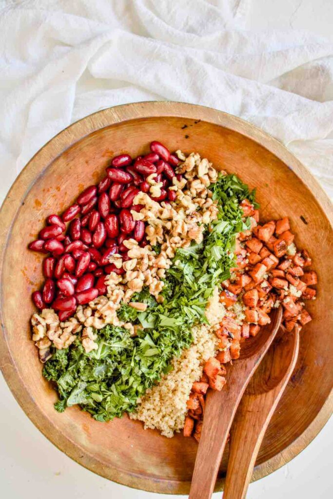 Kale Quinoa Salad with Honey Mustard Dressing