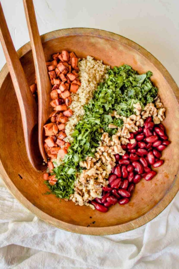 Kale Quinoa Salad with Honey Mustard Dressing