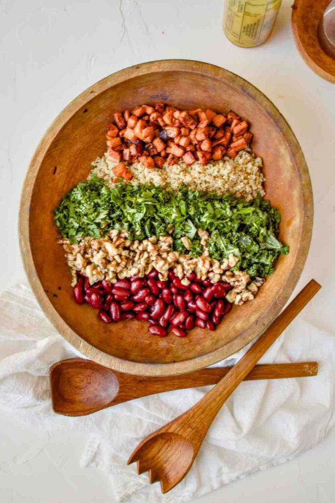 Kale Quinoa Salad with Honey Mustard Dressing