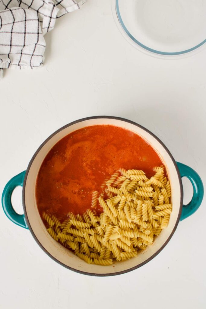 One Pot Pasta with Ground Turkey Meat Sauce