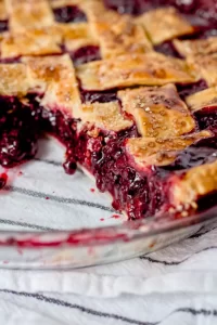 Homemade Blackberry Pie using Frozen Blackberries