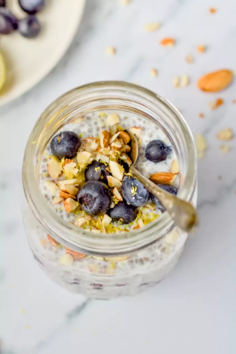 Lemon Blueberry Chia Seed Pudding