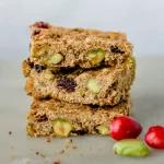 Cranberry and Pistachio Date Bars