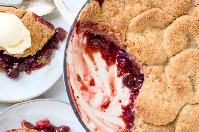 Cherry cobbler