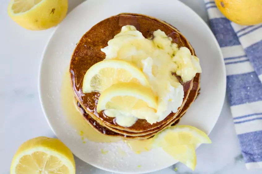 Healthy Lemon Ricotta Pancakes