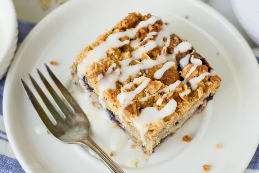 Whole Wheat Blueberry Coffee Cake