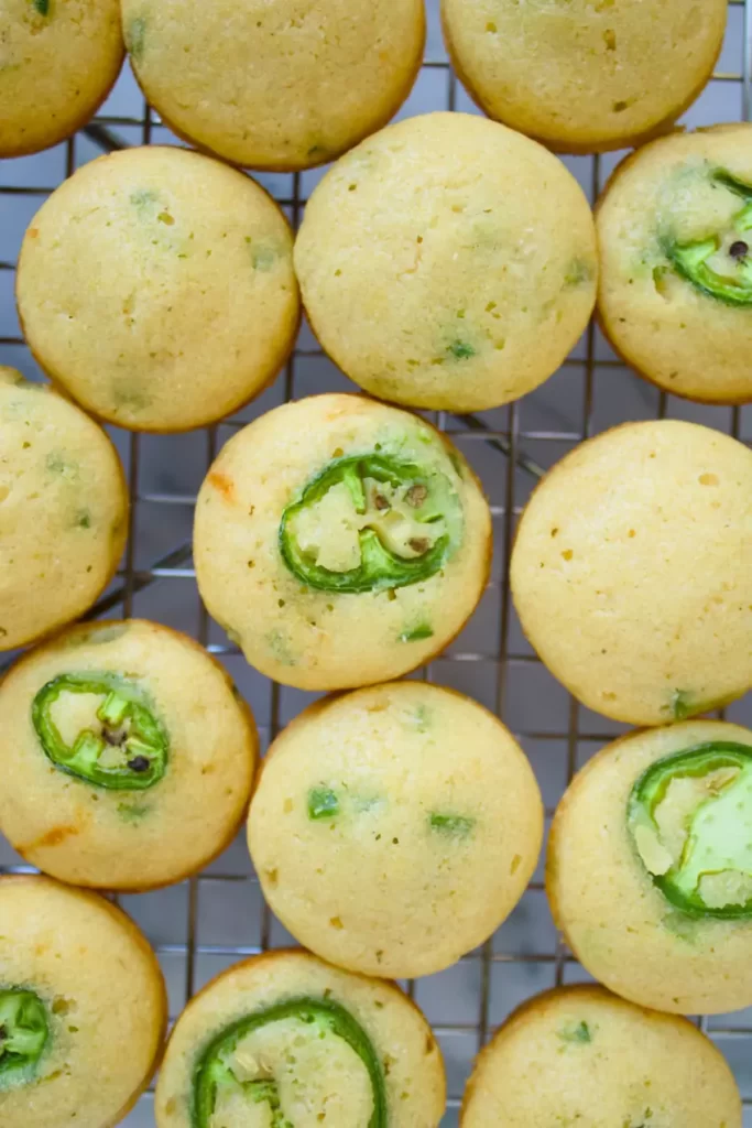 Mini Jalapeño Cornbread Muffins