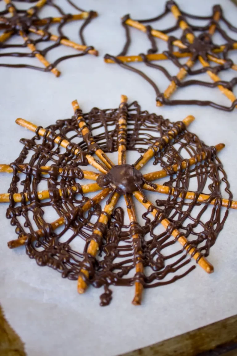 Pretzel Stick Spider Webs