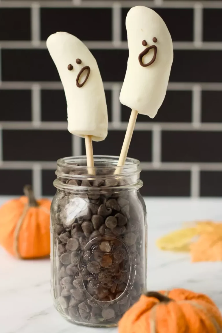 Ghostly Banana Pops