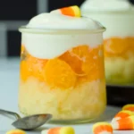 Greek Yogurt Candy Corn Fruit Parfaits
