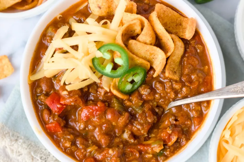 Perfect Large Batch Meaty Chili
