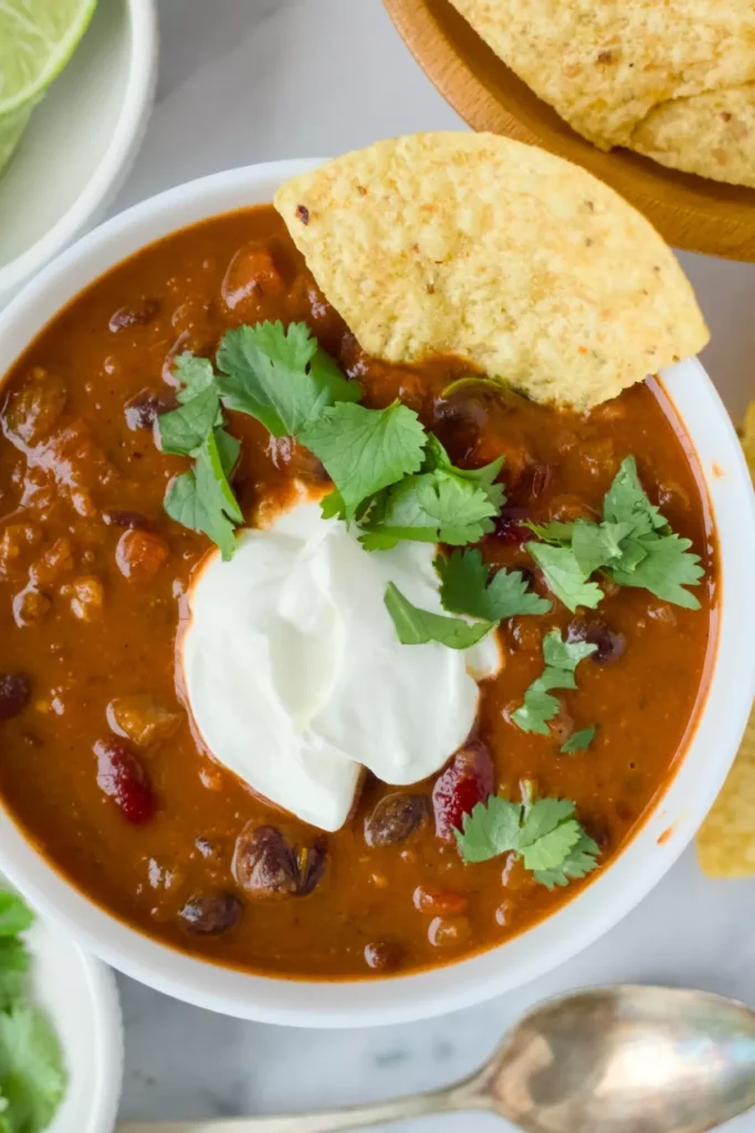 easy one pot vegetarian chili