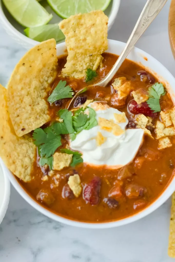 easy one pot vegetarian chili
