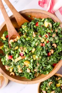Thai Kale Salad with Peanut Dressing