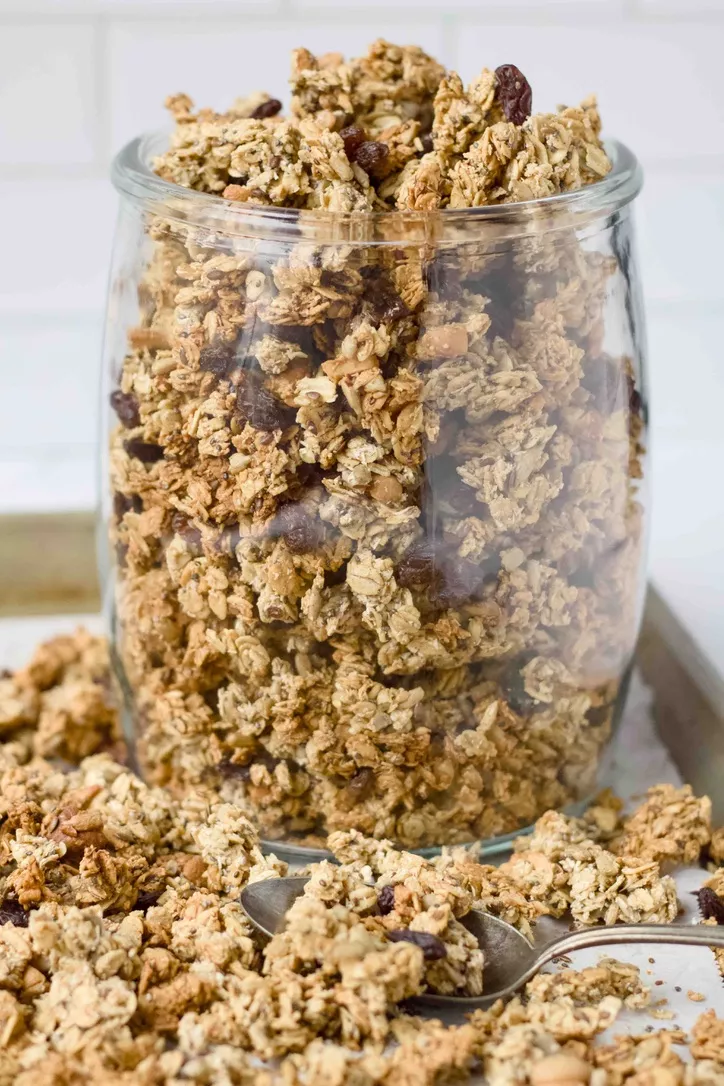 This sourdough discard granola is one of my favorite ways to use up sourdough discard.