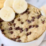 Healthy Chocolate Chip Banana Mug Cake